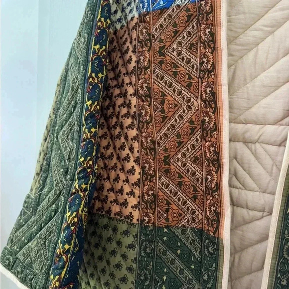 Saachi Quilted Patchwork Coat - Picture 3 of 9